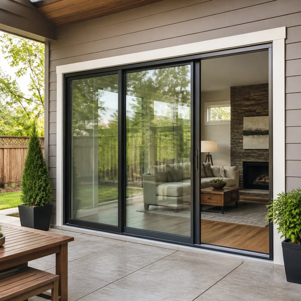 Sliding glass doors